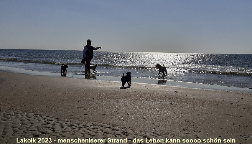 Lakolk 2023 - menschenleerer Strand - das Leben kann soooo schön sein